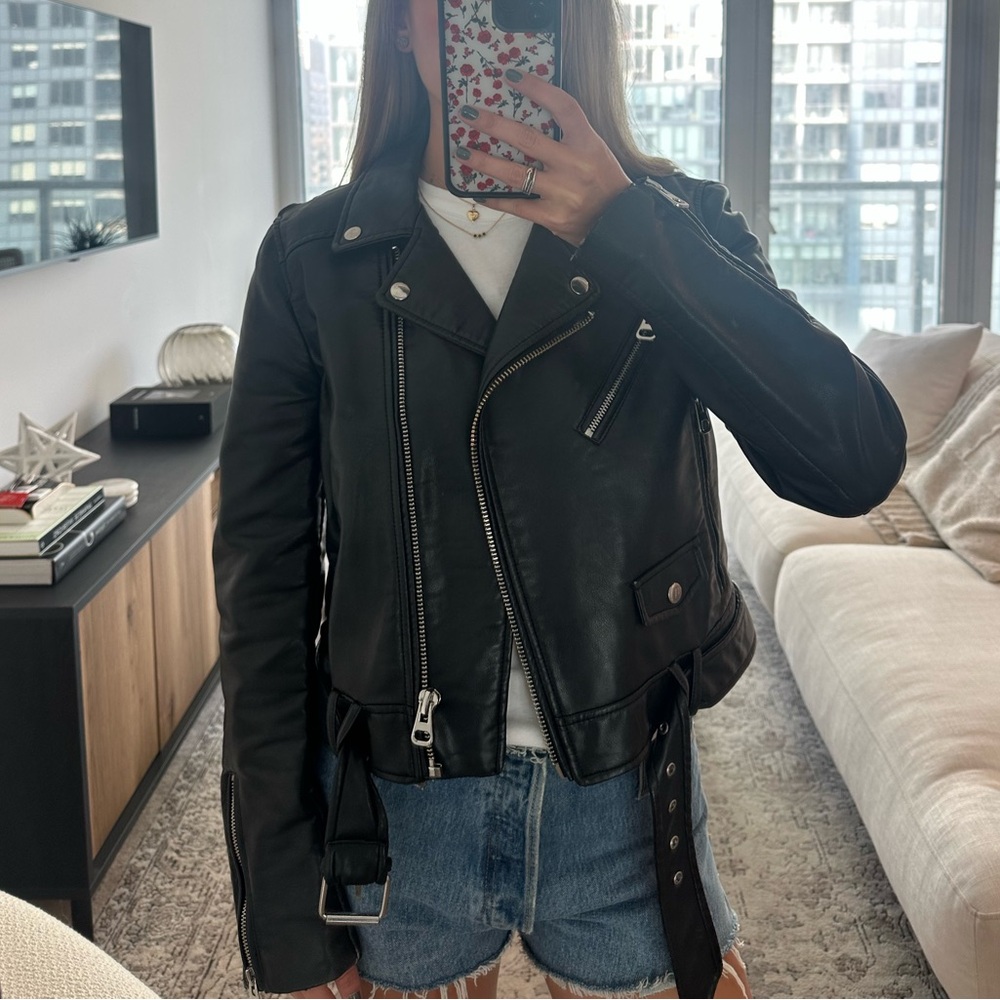 Zara Black Leather Jacket